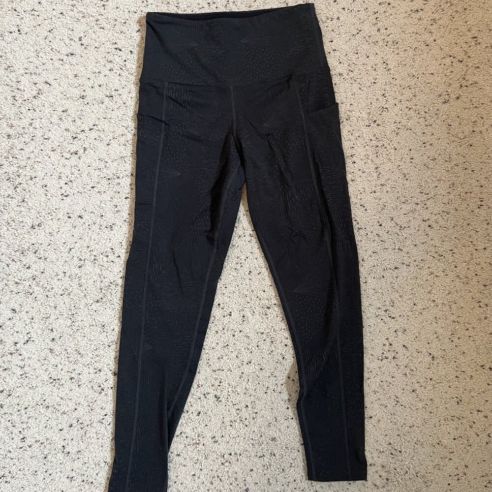 Black and Grey Tuff Athletics Leggings - Women's Small